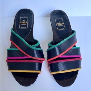 Vintage Fendi Sandals 7 1/2 -8